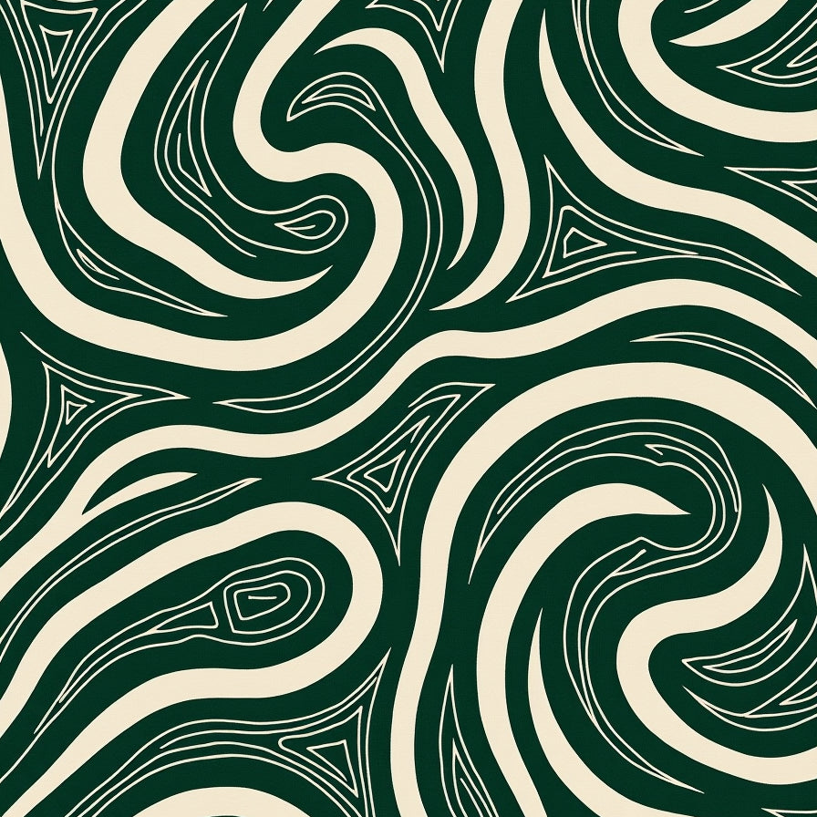 Swirling Stone Artistic Modern (Green) - ODIKA