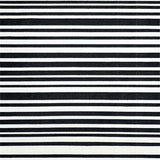 Absorbent Black and White Stripe for Patios(Black)