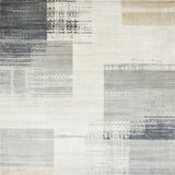 Distressed Area Boho Vintage Floor Cover(Gray)