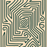 Mystical Journey Labyrinth Spiral Flow (Beige) - ODIKA