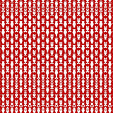 Cane Lattice with Vintage Checkerboard Detailing(Red)