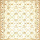 Refined Beige Area Featuring Intricate Floral and Geometric Motifs(Ivory)