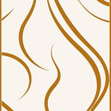 Celestial Vapor Wave Design Luxury Shag Floor(Gold)