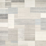 Contemporary Geometric Patchwork Area with Interlocking Beige Panels(Gray)