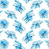 Abstract Cloudburst Interlocking with Subtle Accents(Blue)