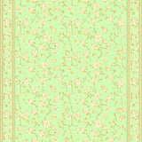 Desert Bloom Area Pale Green Beige Floral Easy Care Non Shedding Medium(Green)