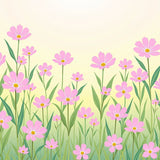 Enchanted Meadow Blossom Elegant Decorative Artwork(Pink)