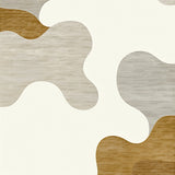 Modern Abstract Flowing Beige Cream Pet Friendly Non Shedding(Beige)