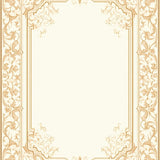Neutral Beige Scroll Design Featuring Intricate Curvilinear(Beige)