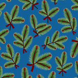 Pine Bough with Evergreen Branch Holiday Arrangement(Blue)