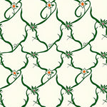 Enchanting Trellis Blossom Intertwined Lattice Arrangement (Green) - ODIKA