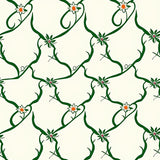 Enchanting Trellis Blossom Intertwined Lattice Arrangement (Green) - ODIKA