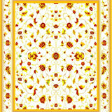 Elegant Area Featuring Ornate Floral and Geometric Design(White)