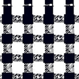 Yuletide Gingham Decorative Statement(Black)