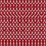 Whimsical Holiday Interlocking Pine with Enchanting Snow Accents(Red)