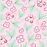 Blooming Orchard Pathway Semi Circle Entry with Nature Inspired Art(Pink)