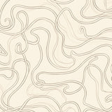 Modern Featuring Subtle Interlocking Wave (Beige)