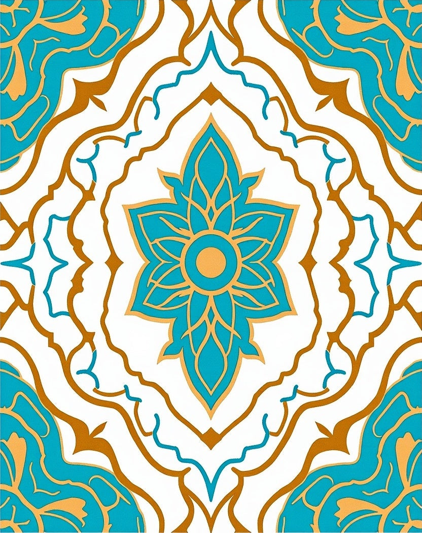 Wave Ripple Positano Medallion (Brown) - ODIKA