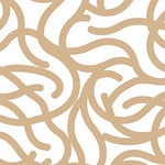 Abstract Wave Interlock with Fluid Movement and Neutral Palette (Beige) - ODIKA
