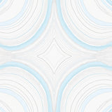 Whisper Interlocking Waves Modern Abstract Design(White)