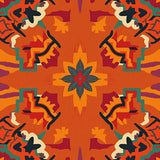 Sunset Canyon Southwest Inspired Artistic Distressed Texture(Orange)