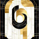 Art Deco Elegance Geometric Opulence(Black)