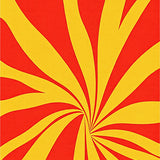 Abstract Feather Plume with Flowing Curves Area(Red)