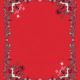 Whimsical Fairytale Garden Wonderland Decorative Surface Cover Playmat(Red)