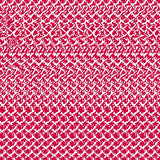 Festive Nordic Lattice Interlocking Snow Petal Mosaic Inspired by Winter(Red)