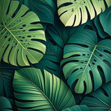 Quirky Green Plant Motif Design(Green)