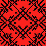 Nordic Winter Lumberjack Lattice(Red)