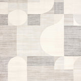 Geometric Design with Cream and Light Gray(Gray)