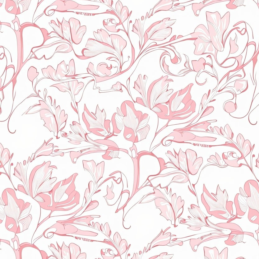 Whispering Meadow Interlocking Floral Vine Arrangement (Pink) - ODIKA