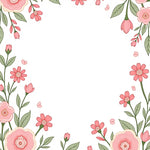 Enchanted Garden with Cascading Wildflower Sprays (Pink) - ODIKA