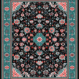 Rustic Black Geometric Tapestry(Black)