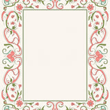 Artisan Scrollwork with Delicate Blossom Accents and Interlocking Details(Pink)