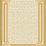 Contemporary Seagrass Motif Area with Dual Tone Basket Borders(Beige)