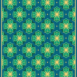 Whimsical Holiday Candles Interlocking Starburst and Gift Ribbon Art(Blue)