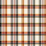 Tartan Inspired Decorative with Autumn Harvest Theme(Beige)