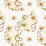 Celestial Starburst Interlocking with Radiant Spiral Accents(Gold)