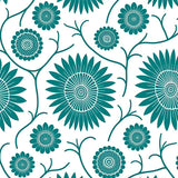 Floral Botanical Artistic Swirl Decorative Sublime (Blue)