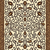 Vintage Coffee Bean Mosaic with Swirling Arabica Motifs(Beige)