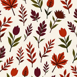 Autumn Harvest Herb Garden Design Anti Slip(Orange)