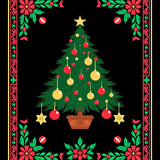 Enchanted Pine Decorative With Elegant Ornament Display(Green)