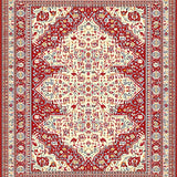 Geometric Beige(Red)