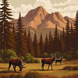 Rustic Wilderness Hearth Protection(Brown)