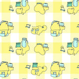 Vintage Lemonade Stand Motif Fluffy with Retro(Yellow)