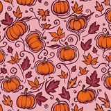 Thanksgiving Harvest Bounty Maple Leaf Pumpkin Low Profile(Pink)
