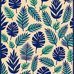 Tropical Frond Mosaic Lattice (Beige) - ODIKA