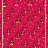 Festive Evergreen Wreath Decorative Holiday Floor(Red)